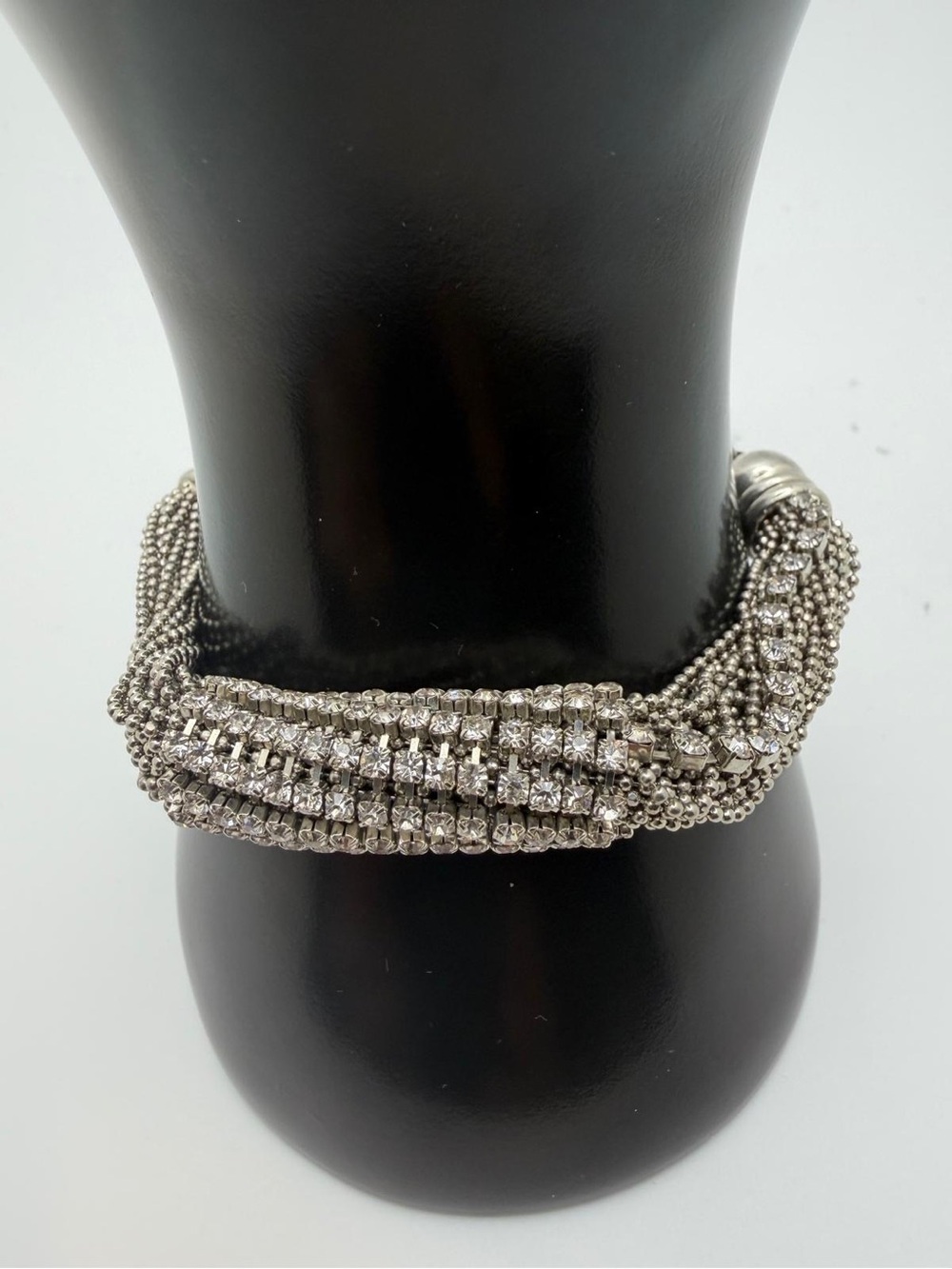 Designers Originals Silver-Tone Multi-Strand Beaded Bracelet